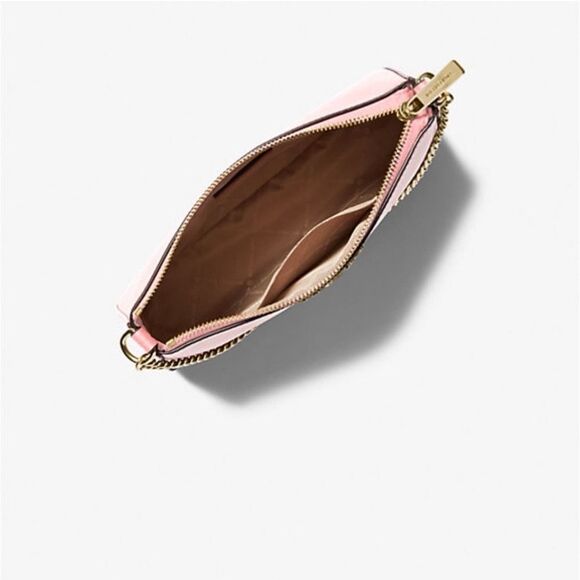 Michael Kors Jet Set Medium Saffiano Leather Crossbody Bag - Powder Blush - Picture 5 of 6